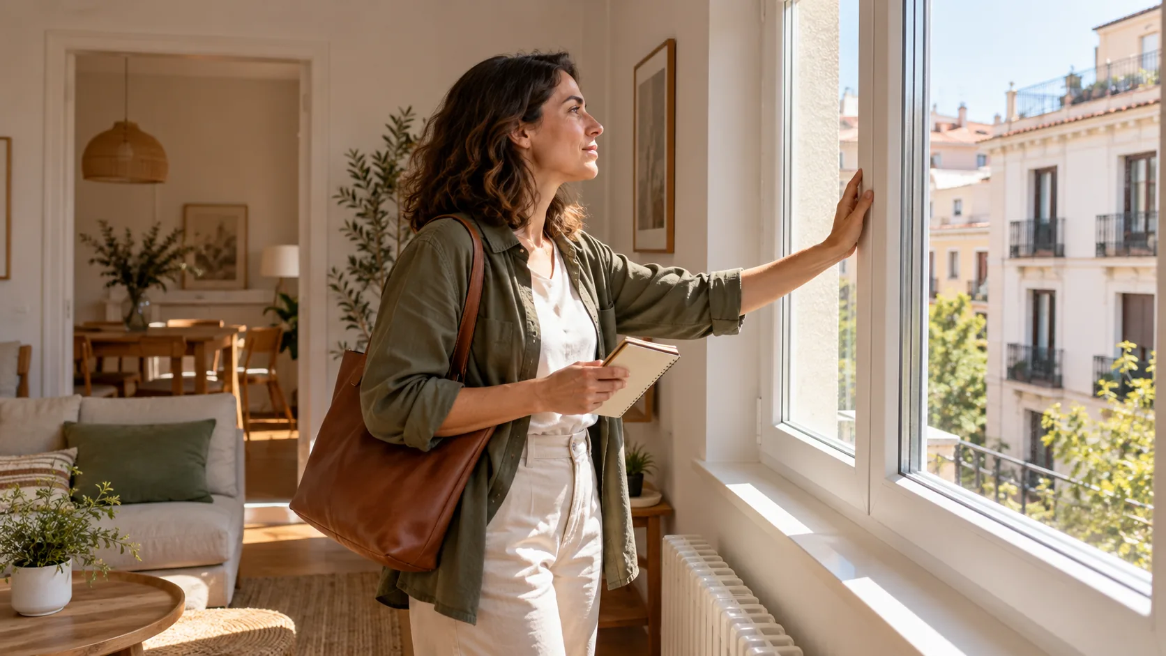 Comprobación de una ventana durante una visita