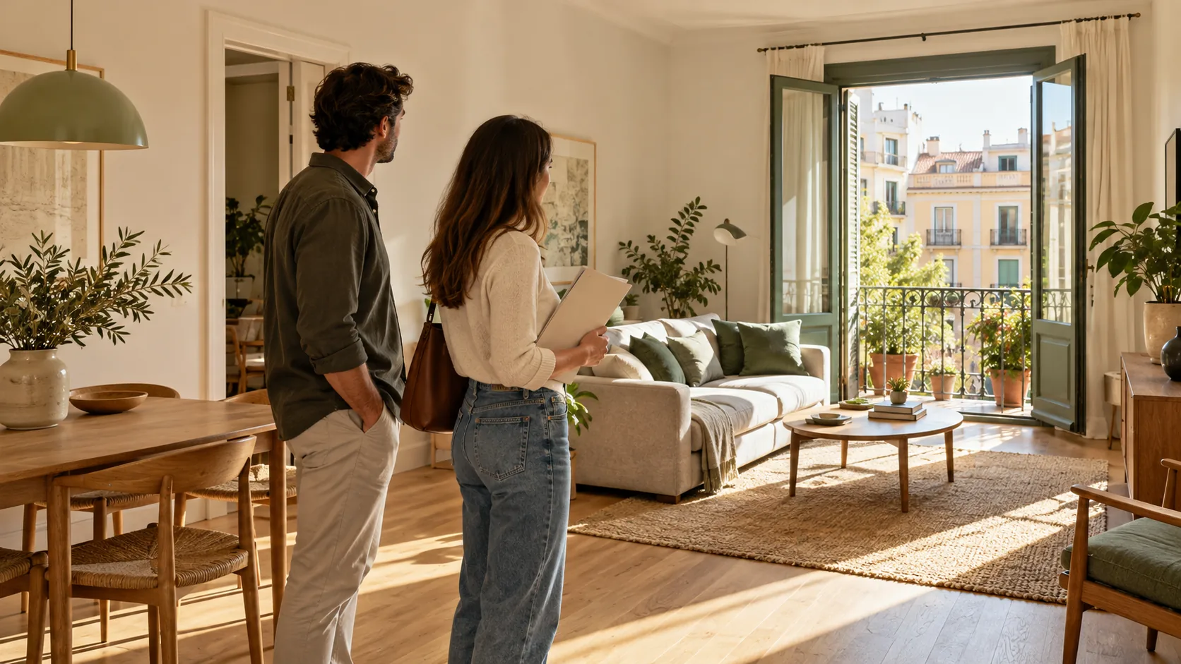 Visita ilustrativa a una vivienda luminosa